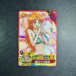 S1764 Nami IC2-08 R Holo Japanese One Piece Berry Match Carddass Card - Image 1
