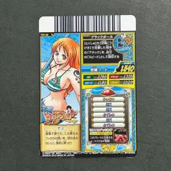M1404 Nami R Holo Treasure World Japanese One Piece Berry Match Carddass Card - Image 2
