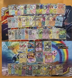 Pokemon Card Full Art Alt Art Fire Charizard Blastoise Mewtwo 71 Cards - Image 1