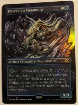 MTG English Magic Card NM FOIL PHYREXIAN METAMORPH, Double Masters BORDERLESS! - Image 1