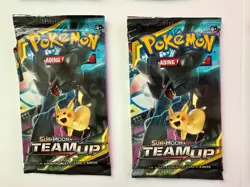 Pokemon Team Up Booster Pack Lot Of 8 (OPENED) COMMON CARDS ONLY AND CODE CARD - Image 4
