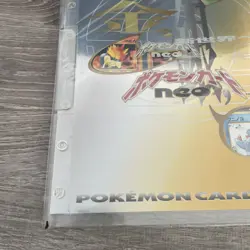 1999 POKEMON NEO GENESIS SERIES 1 BINDER 9 CARD JAPANESE PROMO FILENew Sealed - Image 2
