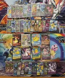 Pokemon Card Full Art Alt Art Fire Rayquaza Charizard Sylveon Mew 41 Cards - Image 1