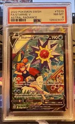 Astral Radiance Starmie v Trainer Gallery Holo Card PSA8 TG13/TG30 Swsh10 - Image 1