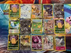 Pokemon Card Full Art Alt Art Fire Reshiram Zekrom Ditto Eevee - Image 1