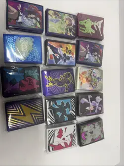 Lot Of 14 Packs Of Pokemon Sleeves; ETB Deck Sleeve Card Protectors - Image 1