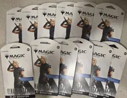 (12) Magic the Gathering Final Fantasy Play Booster Packs Sleeved IN HAND SEALED - Image 1