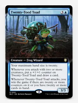 Twenty-Toed Toad (Extended Art) - Commander: Bloomburrow MTG Magic 💧 - Image 1