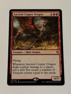 MTG Ancient Copper Dragon Commander Legends: Battle for Baldur's Gate LP - Image 1