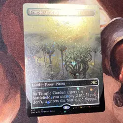 Temple Garden X1 Mtg Infinity Nm Foil Borderless Galaxy Swirl - Image 1
