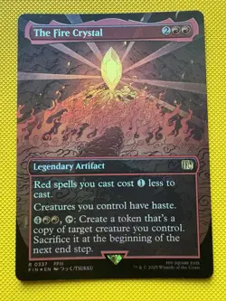 The Fire Crystal (Borderless) Final Fantasy Foil - Image 1