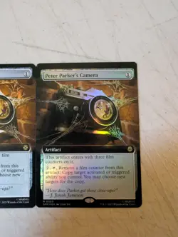 MTG Spider-Man Rare 0280 Peter Parker's Camera Borderless Foil - Image 2