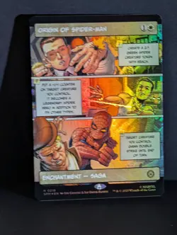 MTG Spider-Man Rare 0218 Enchantment Origin of Spider-Man - Image 1