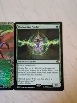 MTG Spider-Man Rare Radioactive Spider 0111 0212 Borderless Foi - Image 2