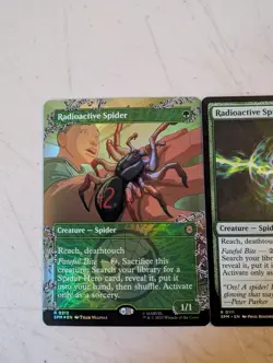 MTG Spider-Man Rare Radioactive Spider 0111 0212 Borderless Foi - Image 3