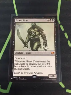 MTG Magic The Gathering Grave Titan List Black Zombie Commander - Image 1