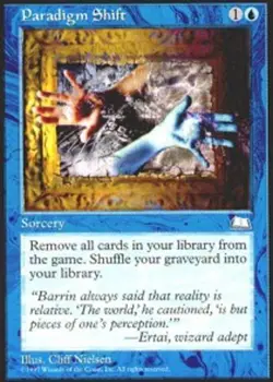 MTG Paradigm Shift, Weatherlight, Heavily Played, English - Image 1