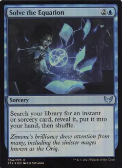 Solve the Equation Strixhaven Foil Uncommon #54 NM MTG - Image 1
