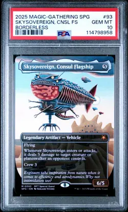 2025 MTG AETHERDRIFT SPECIAL GUESTS #93 SKYSOVEREIGN, CONSUL FLAGSHIP PSA 10 - Image 1