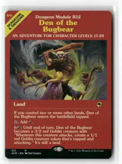 Den of the Bugbear 351 Adventures in the Forgotten Realms AFR MTG Magic - Image 1