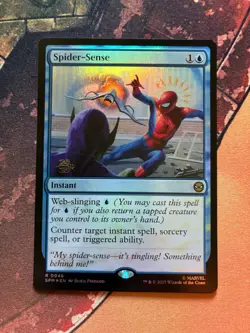 Spider-Sense Foil Prerelease Marvel's Spider-Man (SPM) MTG - Image 1