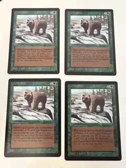 Magic the Gathering MTG Grizzly Bears Beta NM- Playset (4) (Beta Bob) - Image 1