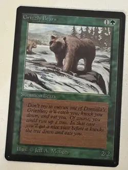Magic the Gathering MTG Grizzly Bears Beta NM- Playset (4) (Beta Bob) - Image 2