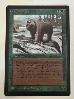 Magic the Gathering MTG Grizzly Bears Beta NM- Playset (4) (Beta Bob) - Image 4