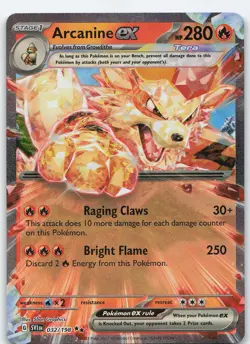 Arcanine ex - 032/198 Double Rare Holo SV01 Scarlet & Violet Base Set NM Pokemon - Image 1