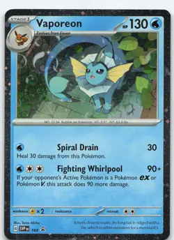 Vaporeon - (Cosmos Holo) 168 Promo Holo SV: Scarlet & Violet Promo NM Pokemon - Image 1