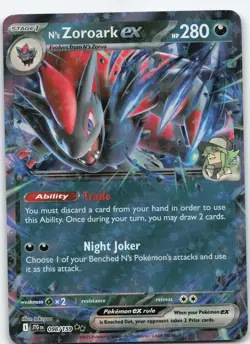 N's Zoroark ex - 098/159 Double Rare Holo SV09: Journey Together NM Pokemon - Image 1