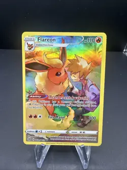 Pokemon TCG Flareon TG01/TG30 Swsh09: Brilliant Stars Trainer Gallery Holo NM - Image 1