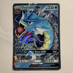 Pokemon TCG Hidden Fates Gyarados GX 16/68 Ultra Rare Full Art Holo NM - Image 1