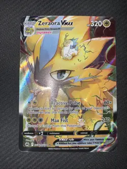 Pokemon TCG Zeraora VMAX GG42/GG70 Full Art Crown Zenith: Galarian Gallery NM/M - Image 1