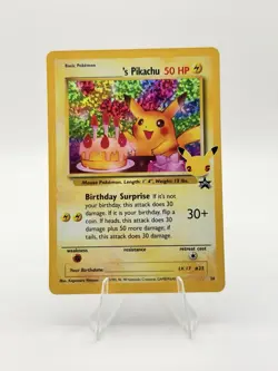Pokemon TCG Birthday Pikachu 24/53 Holo Celebrations Classic Collection - NM - Image 1