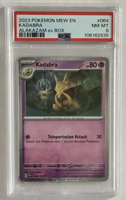 2023 Pokemon TCG Kadabra Ex Graded PSA 8 Special Illustration Rare #064 - Image 1