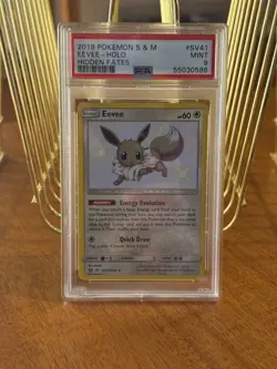 2019 POKEMON SUN & MOON HIDDEN FATES #SV6 CHARMANDER and #SV41 EEVEE -HOLO PSA 9 - Image 4