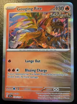 Gouging Fire 038/191 Holo Rare Scarlet & Violet: Surging Sparks Pokemon TCG - Image 1