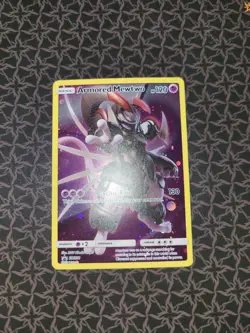 Pokemon Armored Mewtwo Promo SM228 Full Art Holo - Image 1