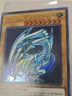 Blue-Eyes White Dragon (Version 2) LCKC-EN001 Legendary Collection- UR NM/LP - Image 2