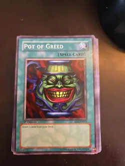Yu-Gi-Oh! TCG Pot of Greed SD1-EN015 Dragon's Roar 1st Edition Common - Image 1
