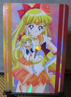 Minako Aino Sailor Moon Art Card Shiny Holo NM CCG Collectible Venus Anime Cute - Image 2