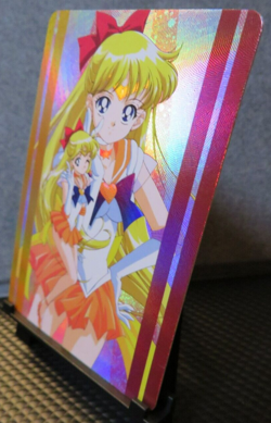 Minako Aino Sailor Moon Art Card Shiny Holo NM CCG Collectible Venus Anime Cute - Image 3