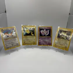 KIDS WB Presents POKEMON The First Movie 4 Great BLACK STAR PROMO SET cards 1999 - Image 1