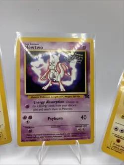 KIDS WB Presents POKEMON The First Movie 4 Great BLACK STAR PROMO SET cards 1999 - Image 3