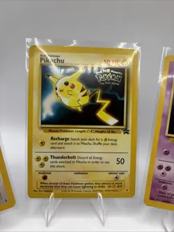 KIDS WB Presents POKEMON The First Movie 4 Great BLACK STAR PROMO SET cards 1999 - Image 4
