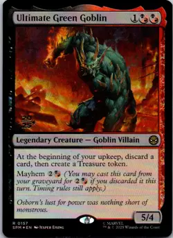 Ultimate Green Goblin R Prerelease Cards 157 NM - Image 1