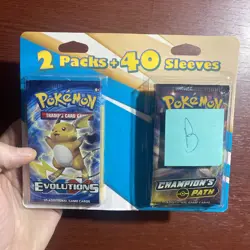 RARE Pokemon Cards 2 Packs + 40 Sleeves Evolutions & Championship Path Packs B - Image 3