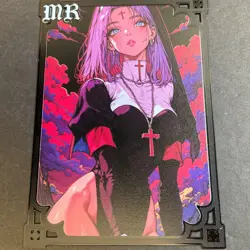 Goddess Story Gold METAL Card - Maiden Party - Serial Number #/100! Anime Girl - Image 1