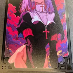 Goddess Story Gold METAL Card - Maiden Party - Serial Number #/100! Anime Girl - Image 2